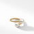 Load image into Gallery viewer, Bypass Ring with Pearls and Diamonds in 18K Gold, Size 6