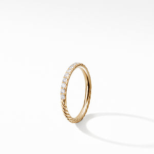 Ring with Diamonds in 18K Gold, Size 6