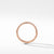 Cable Pavé Band Ring in 18K Rose Gold with Diamonds, Size 5