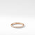 Cable Pavé Band Ring in 18K Rose Gold with Diamonds, Size 5