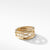 Load image into Gallery viewer, Stax Narrow Ring with Diamonds in 18K Gold, 9.5mm, Size 6