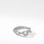 Stax Single Row Pavé Chain Link Ring with Diamonds in 18K White Gold, 4.5m, Size 7