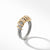 Helena 8mm Ring with Diamonds and 18K Gold, Size 5.5