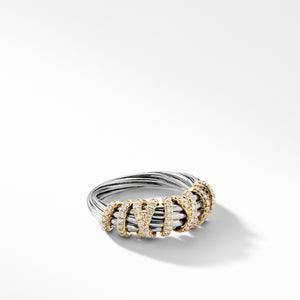 David Yurman Helena Ring with Diamonds and 18K Gold