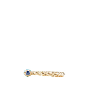 Barrels Ring with Amazonite, Sapphires and Diamonds in 18K Gold, Size 7