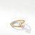 Load image into Gallery viewer, Petite Solari Bypass Ring with Cultured Pearl and Diamonds in 18K Yellow Gold