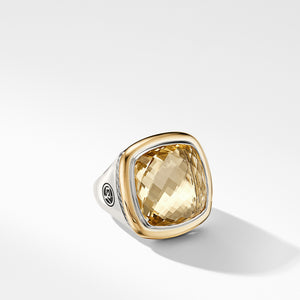 Albion® Statement Ring with 18K Gold and Champagne Citrine, Size 8