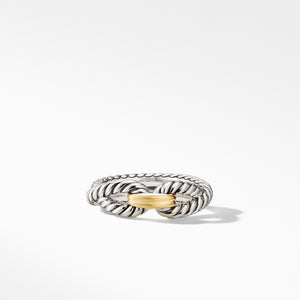 David Yurman The Crossover Collection Ring in Silver and 18-Karat Yellow Gold