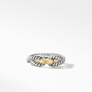 David Yurman The Crossover® Collection Ring in Silver and 18-Karat Yellow Gold