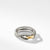 David Yurman The Crossover&reg; Collection Ring in Silver and 18-Karat Yellow Gold