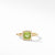 Petite Châtelaine® Pavé Bezel Ring in 18K Yellow Gold with Peridot, Size 6