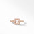 David Yurman Petite Chatelaine Pavé Bezel Morganite Ring in 18K Rose Gold