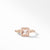 David Yurman Petite Châtelaine Pavé Bezel Morganite Ring in 18K Rose Gold