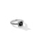 Petite Chatelaine Pavé Bezel Ring with Black Onyx &amp; Diamonds, Size 7
