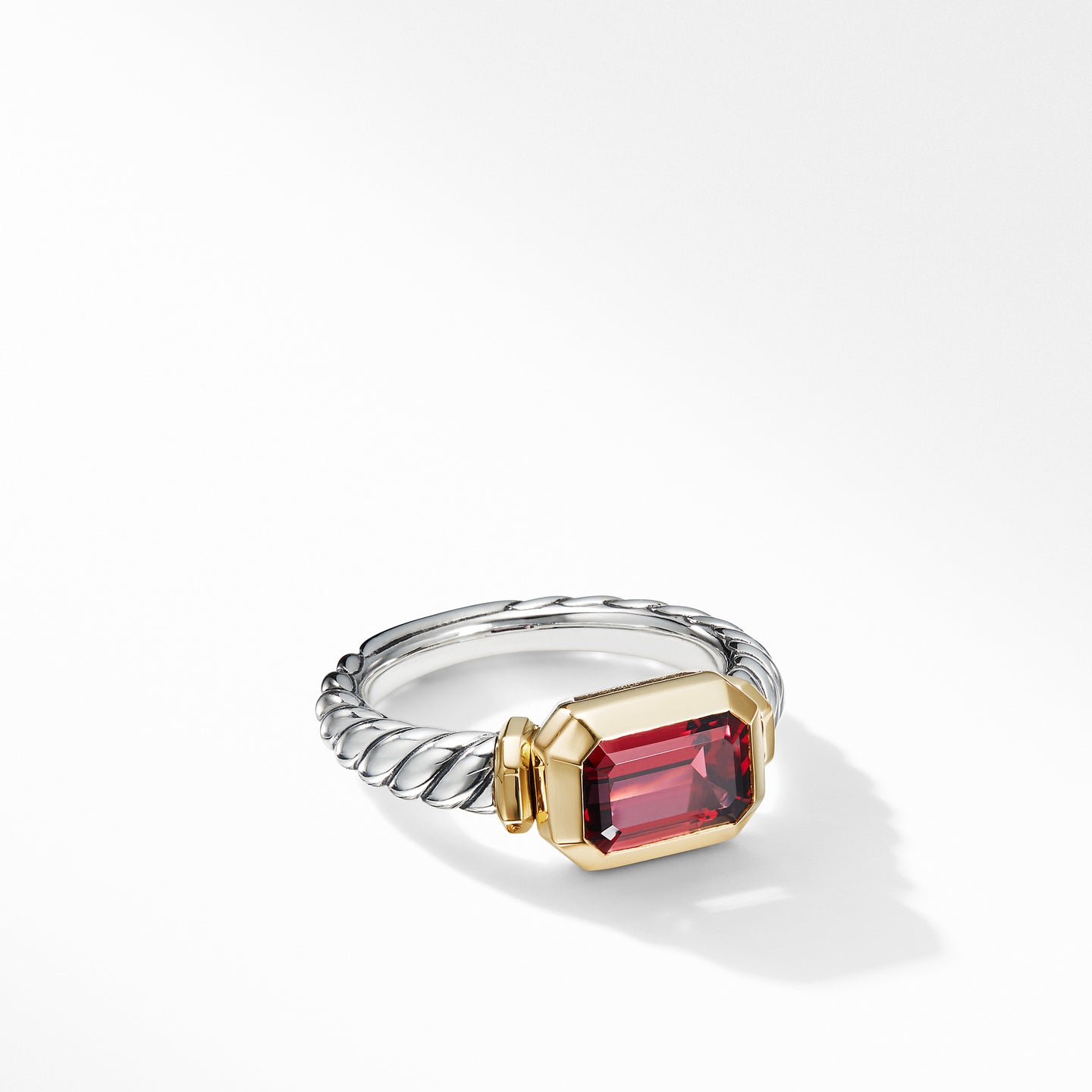 Novella Ring with Rhodolite Garnet and 18K Yellow Gold, Size 7