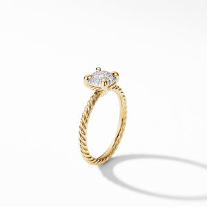 Châtelaine® Ring in 18K Yellow Gold with Full Pavé Diamonds, Size 5