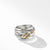 Buckle Ring with 18K Yellow Gold, Size 7