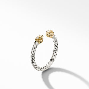 Renaissance Ring, 14K Yellow Gold and Diamonds, Size 7