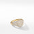 Load image into Gallery viewer, Mini Chevron Pinky Ring in 18K Yellow Gold with Pavé Diamonds, Size 4