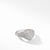 Load image into Gallery viewer, Mini Chevron Pinky Ring in 18K White Gold with Pavé Diamonds, Size 5