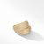 David Yurman DY Origami Crossover Ring in 18K Yellow Gold with Diamonds