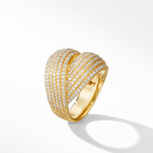 David Yurman 18K Yellow Gold and Diamond Ring