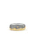 Waves Band in Sterling Silver and 18K Gold, Size 9.5
