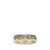 Waves Band in Sterling Silver and 18K Gold, Size 9.5