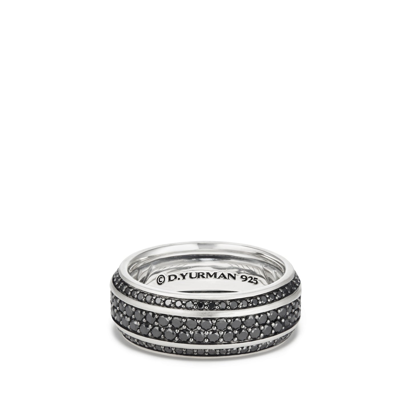 Streamline® Pavé Band Ring with Black Diamonds, Size 10