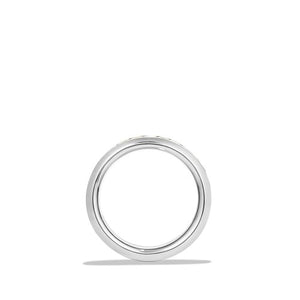 Cable Inset Band in Sterling Silver and 18K Gold, Size 9