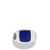 Load image into Gallery viewer, Exotic Stone Ring with Lapis Lazuli in Silver, 12mm, Size 11