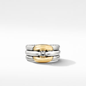 Thoroughbred® Cushion Link Ring with 18K Yellow Gold, Size 6