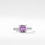 Châtelaine® Ring with Amethyst and Diamonds, Size 5