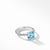 Load image into Gallery viewer, Châtelaine® Ring with Blue Topaz and Diamonds, Size 5