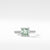 Châtelaine® Ring with Prasiolite and Diamonds, Size 7