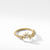 Starburst Cluster Band Ring in 18K Yellow Gold with Pavé Diamonds, Size 6