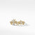 Starburst Cluster Band Ring in 18K Yellow Gold with Pavé Diamonds, Size 6