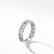 Belmont Curb Link Narrow Ring with Pavé Diamonds