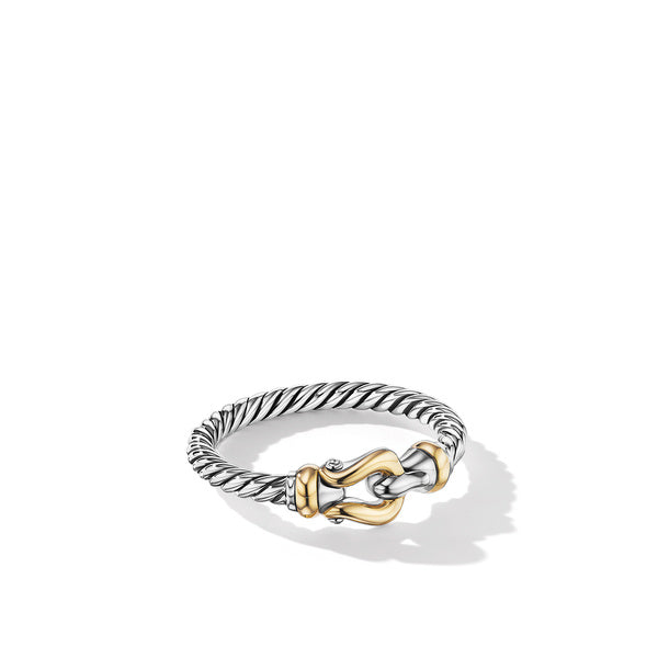David Yurman The Cable Collectibles® Collection Ring in Silver and 18-Karat Yellow Gold