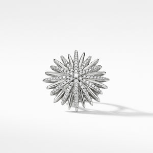 Starburst Ring with Pavé Diamonds, Size 7