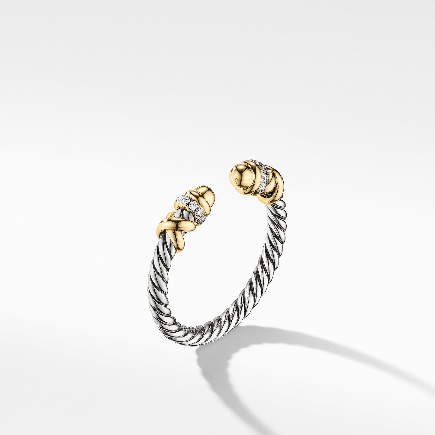 David Yurman   Ring in Silver and 18-Karat Yellow Gold