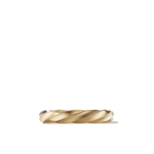 Cable Edge Band Ring in Recycled 18K Yellow Gold, Size 6