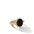 DY Elements Swivel Ring with Black Onyx, Mother-of-Pearl, and Pavé Diamonds in 18K Yellow Gold, Size 7