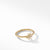 David Yurman Petite Starburst Station Ring in 18K Yellow Gold with Diamonds