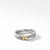 Petite X Ring with 18K Yellow Gold, Size 6