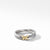 David Yurman The X Collection Ring in Silver and 18-Karat Yellow Gold
