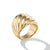 Sculpted Cable Ring in 18K Yellow Gold, Size 7