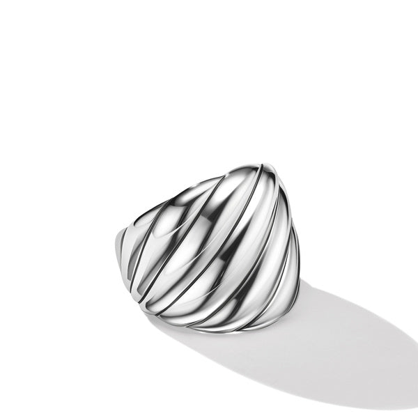 Sculpted Cable Ring, Size 7