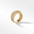 Pavé Crossover Ring in 18K Yellow Gold with Diamonds, Size 6