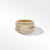 Load image into Gallery viewer, Pavé Crossover Ring in 18K Yellow Gold with Diamonds, Size 8
